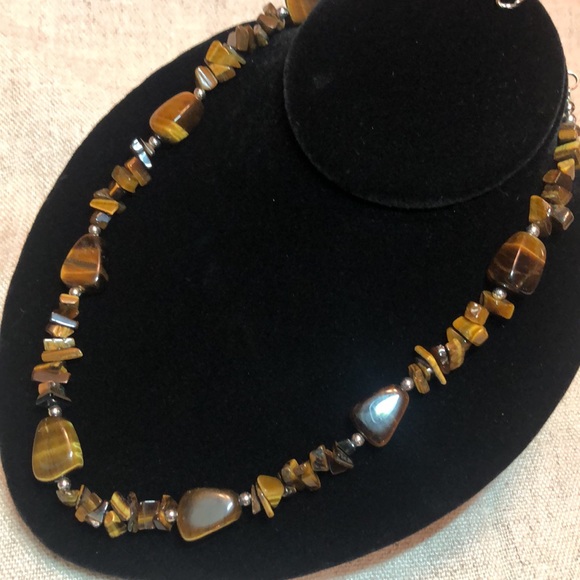 Beautiful Tiger eyes necklace 18-20” - Picture 5 of 10